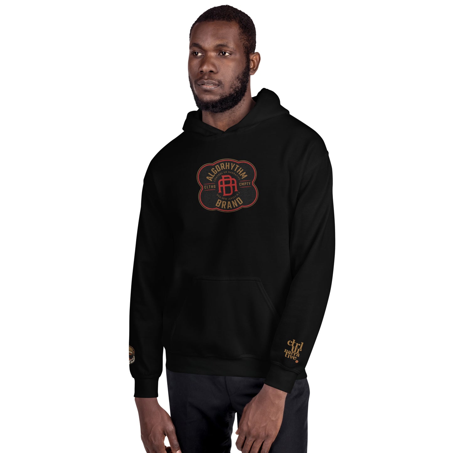 Algorhythm: Badge Embroidery Unisex Hoodie