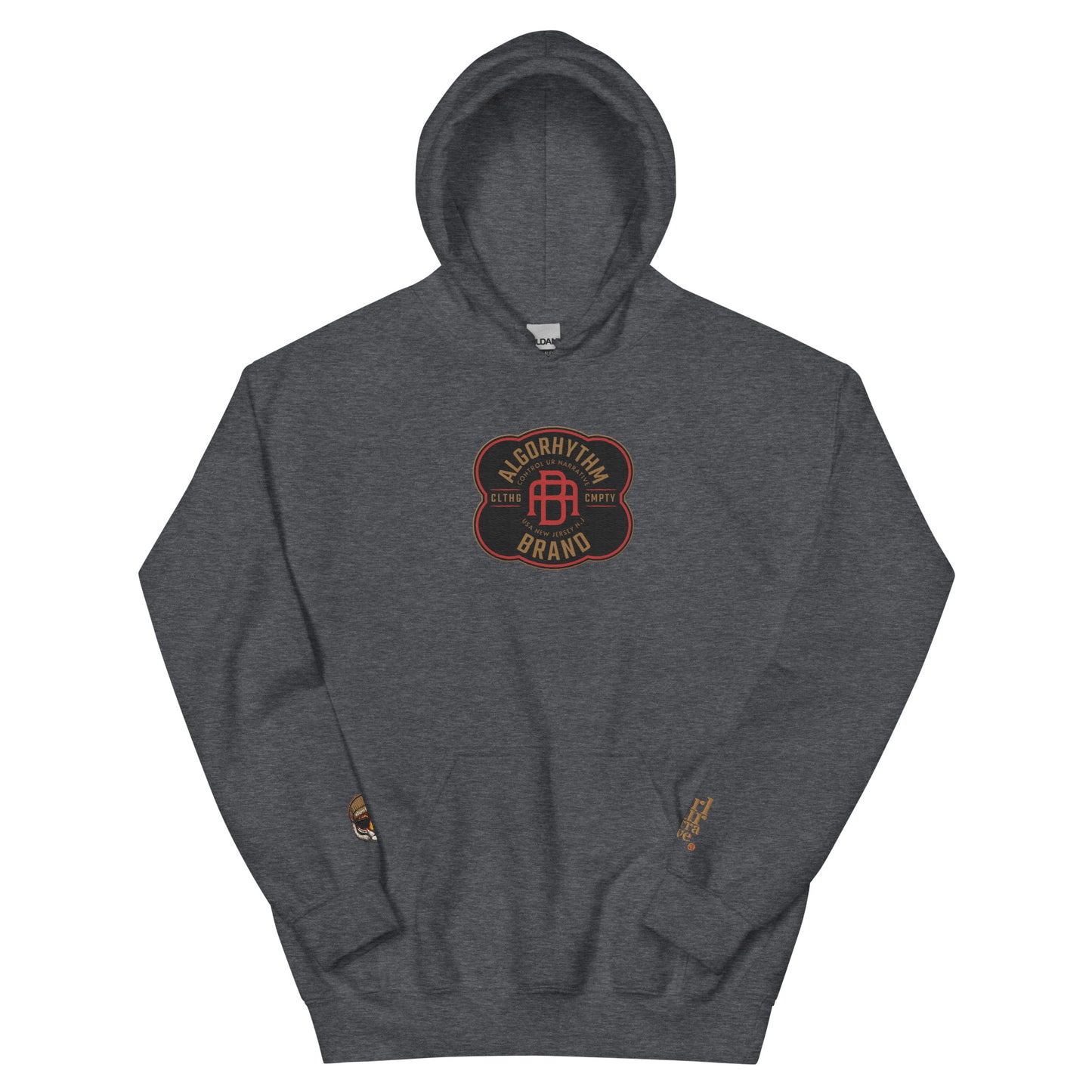 Algorhythm: Badge Embroidery Unisex Hoodie