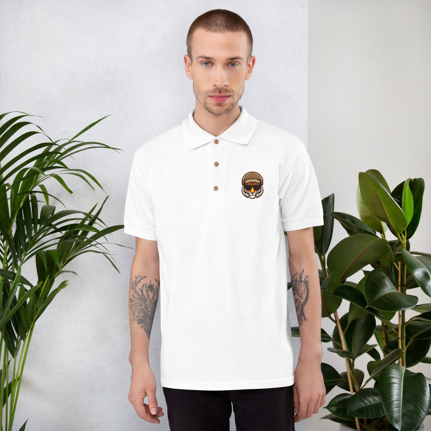 Algorhythm: The Rhythm Embroidered Polo Shirt