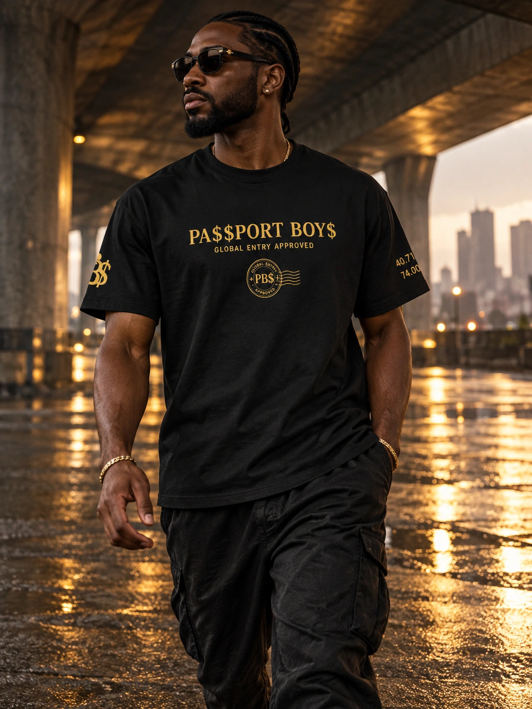 BigSmoke Soprano Clothing: PA$$PORT BOY$ Global Tee