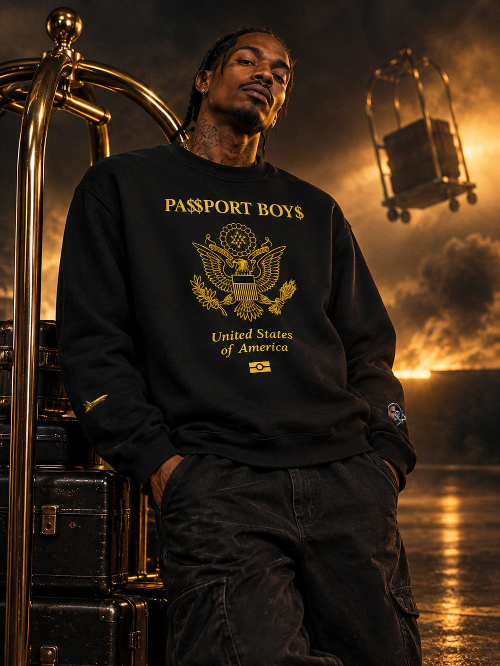 BigSmoke Soprano Clothing: PA$$PORT BOY$ Sweatshirt
