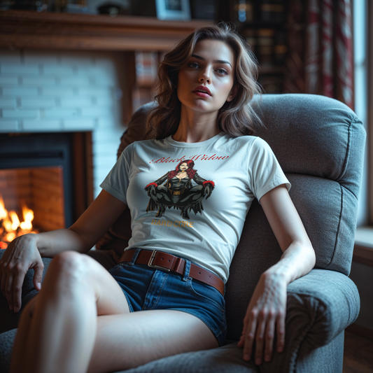Oh My Damn! Black Widow Hardcore Tee