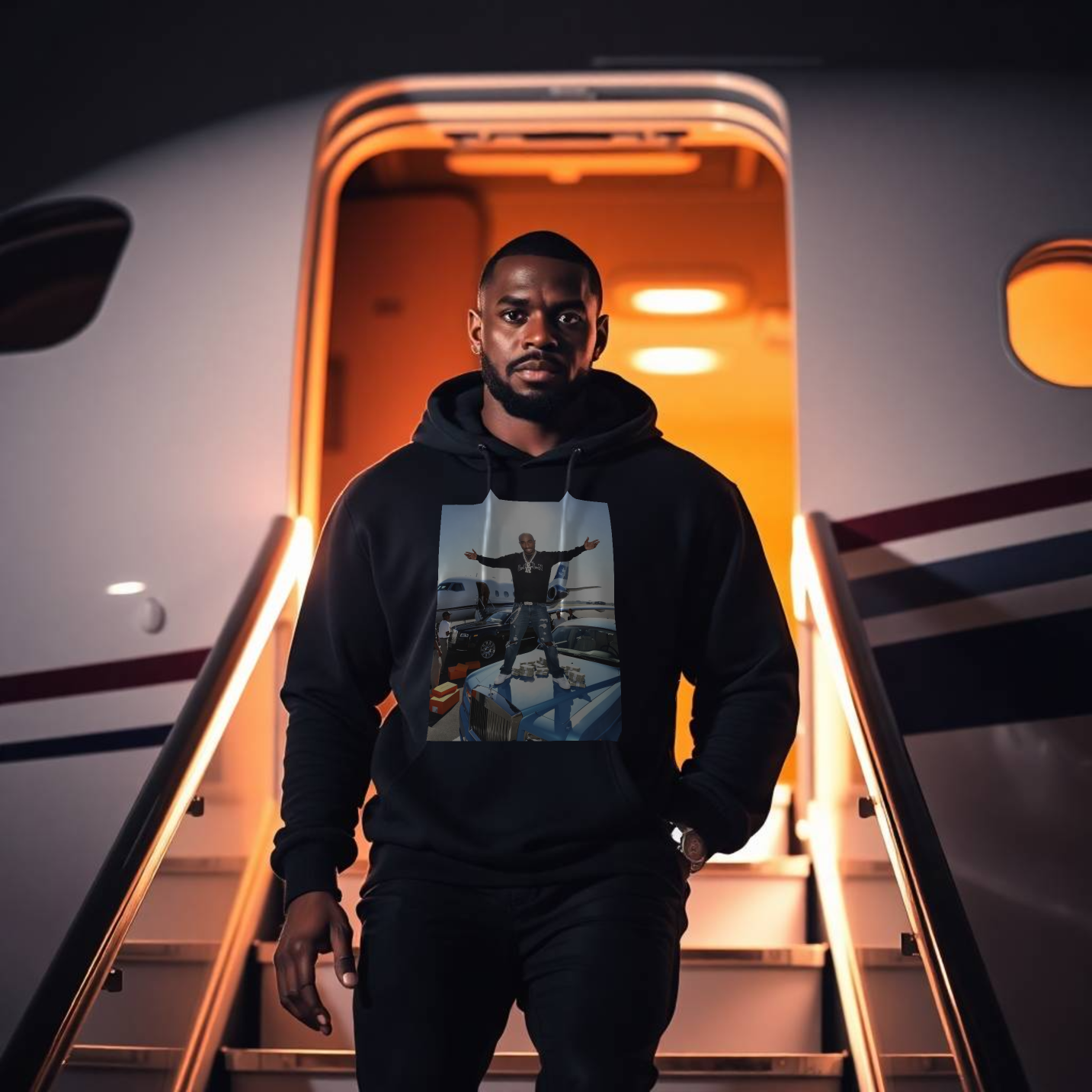 BigSmoke Soprano Clothing: Death Row Pac Hoodie