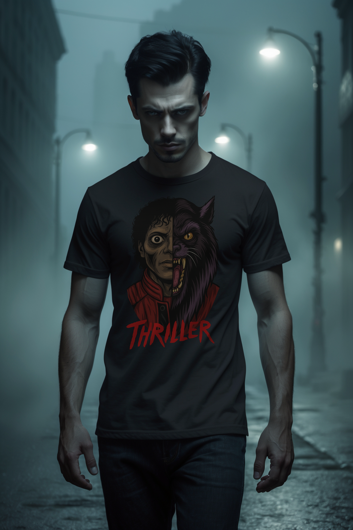 Algorhythm: MJ Thriller Split Face Tee