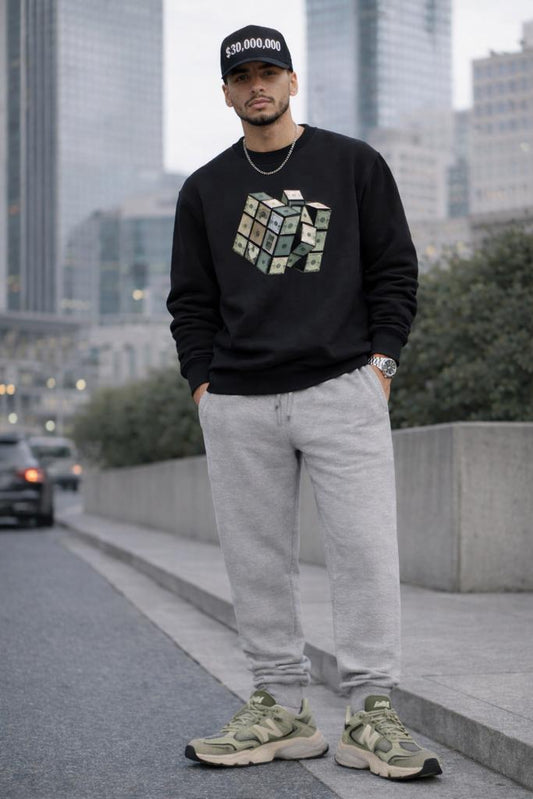 BigSmoke Soprano Clothing: Money Cube Crewneck Sweatshirt