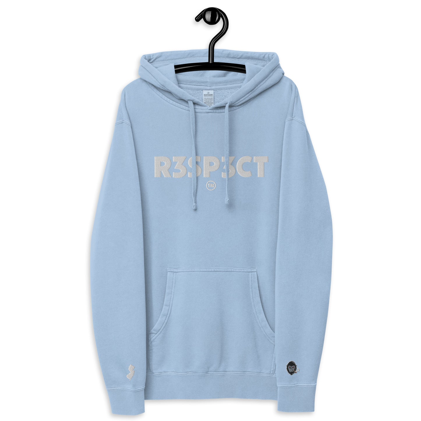 BigSmoke Soprano Clothing: R3SP3CT J3RZ Unisex Dyed Hoodie