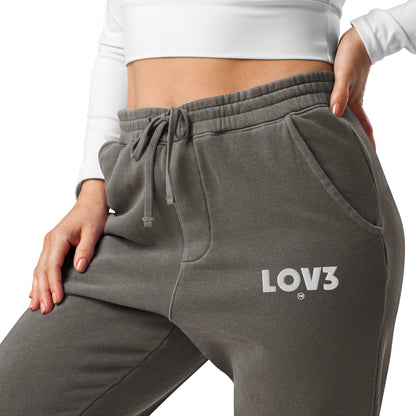 BigSmoke Soprano Clothing: LOV3 J3RZ Unisex Dyed Joggers