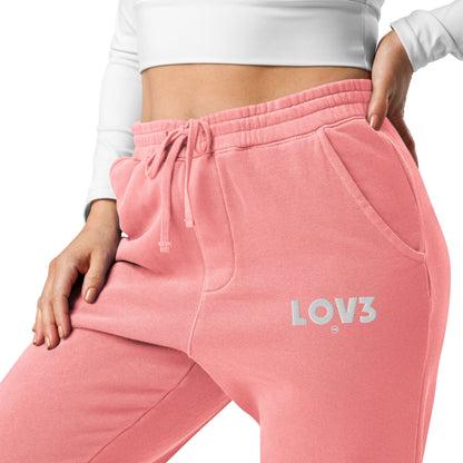 BigSmoke Soprano Clothing: LOV3 J3RZ Unisex Dyed Joggers