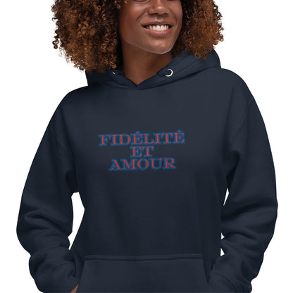 BigSmoke Soprano Clothing: BigSmoke Soprano Worldwide Collection: fidélité et amour Unisex Hoodie (France Edition)