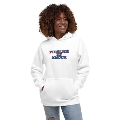 BigSmoke Soprano Clothing: BigSmoke Soprano Worldwide Collection: fidélité et amour Unisex Hoodie (France Edition)