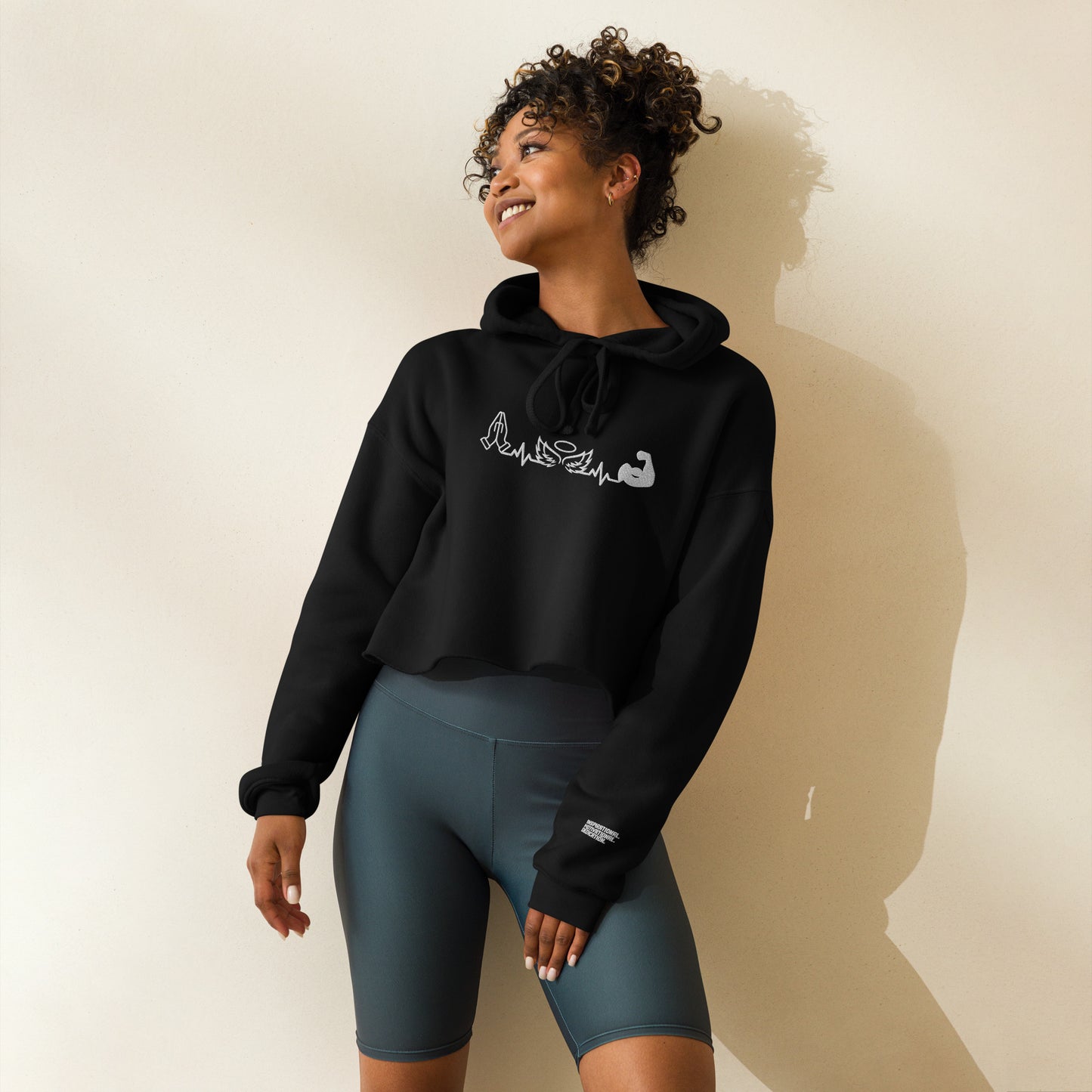 BigSmoke Soprano Clothing: Attitude of Gratitude Women's Crop Hoodie