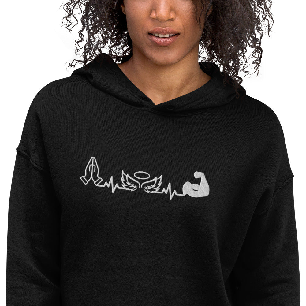 BigSmoke Soprano Clothing: Attitude of Gratitude Women's Crop Hoodie