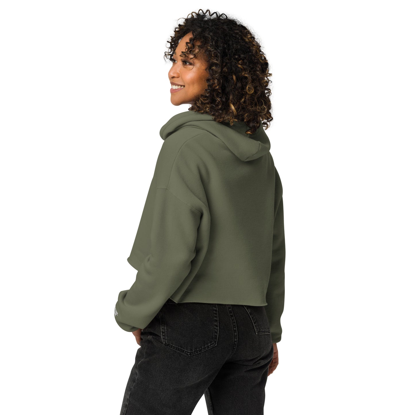 BigSmoke Soprano Clothing: Attitude of Gratitude Women's Crop Hoodie