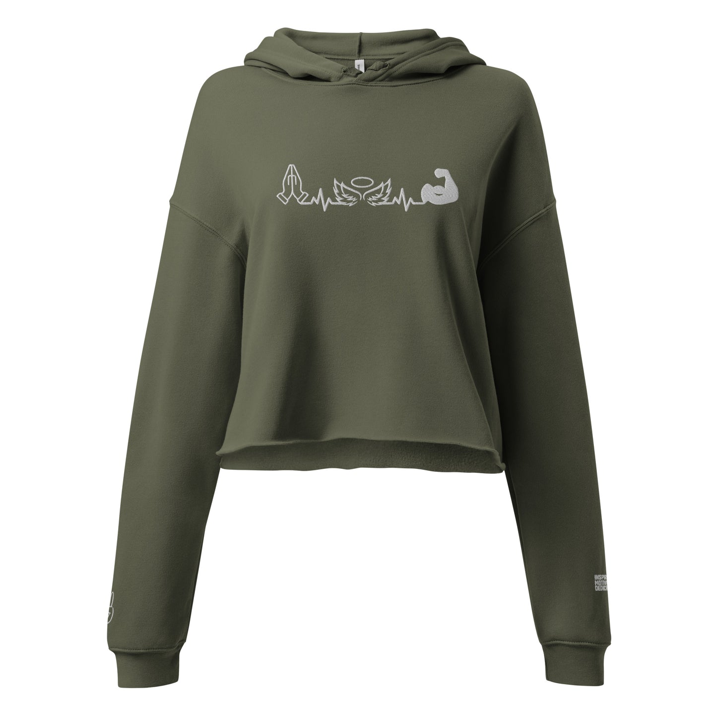 BigSmoke Soprano Clothing: Attitude of Gratitude Women's Crop Hoodie