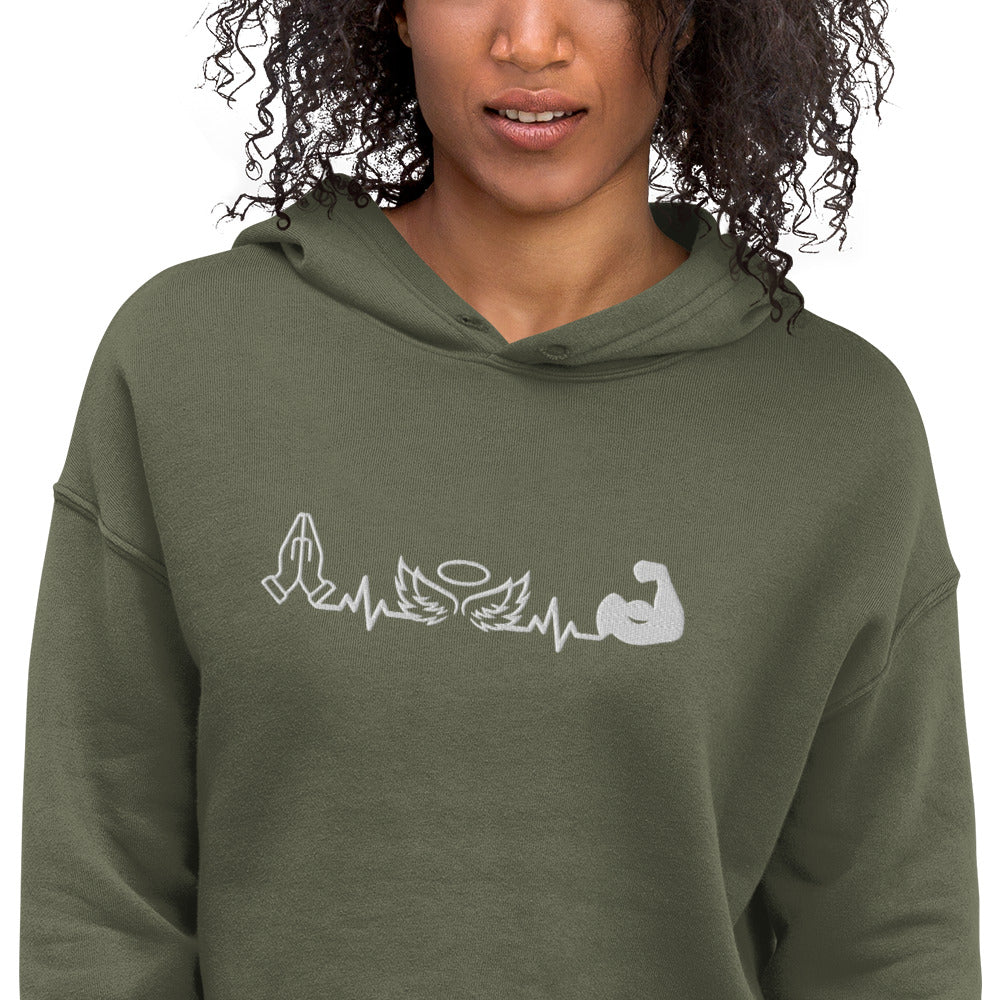 BigSmoke Soprano Clothing: Attitude of Gratitude Women's Crop Hoodie