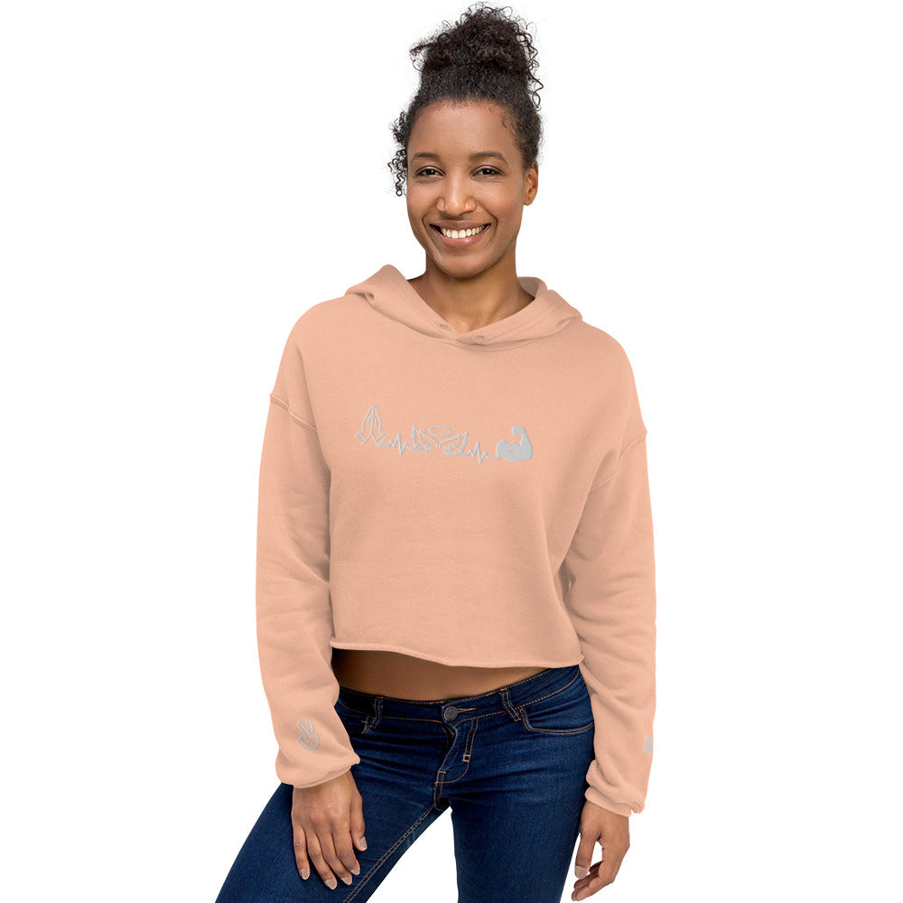 BigSmoke Soprano Clothing: Attitude of Gratitude Women's Crop Hoodie