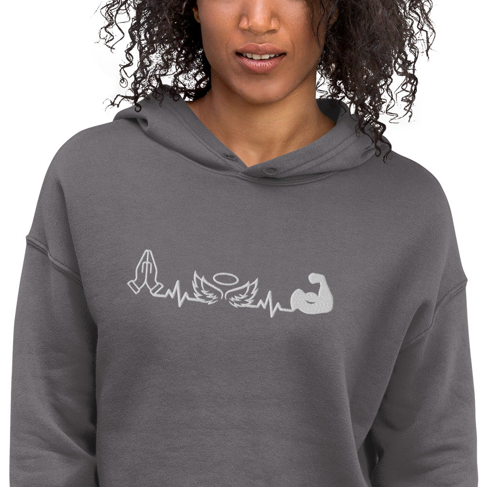 BigSmoke Soprano Clothing: Attitude of Gratitude Women's Crop Hoodie