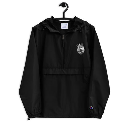 RF84U: RichFraZ Bear King Embroidered Champion Packable Jacket