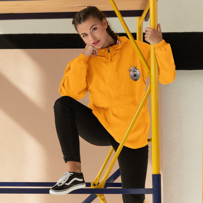 RF84U: RichFraZ Bear King Embroidered Champion Packable Jacket
