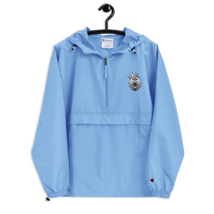 RF84U: RichFraZ Bear King Embroidered Champion Packable Jacket