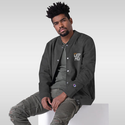 RF84U: DEPMG™️ Embroidered Champion Bomber Jacket