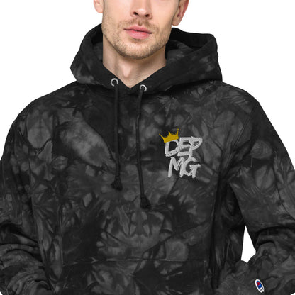 RF84U: DEPMG Crown Unisex Champion tie-dye Hoodie