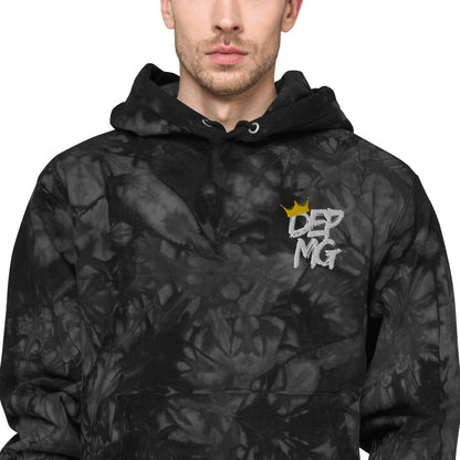RF84U: DEPMG Crown Unisex Champion tie-dye Hoodie
