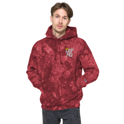 RF84U: DEPMG Crown Unisex Champion tie-dye Hoodie