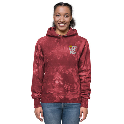 RF84U: DEPMG Crown Unisex Champion tie-dye Hoodie
