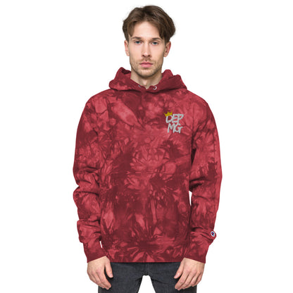 RF84U: DEPMG Crown Unisex Champion tie-dye Hoodie