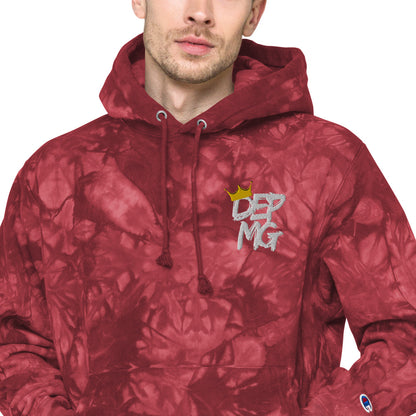 RF84U: DEPMG Crown Unisex Champion tie-dye Hoodie