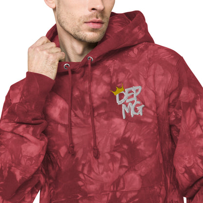 RF84U: DEPMG Crown Unisex Champion tie-dye Hoodie