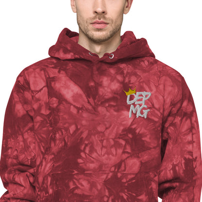RF84U: DEPMG Crown Unisex Champion tie-dye Hoodie