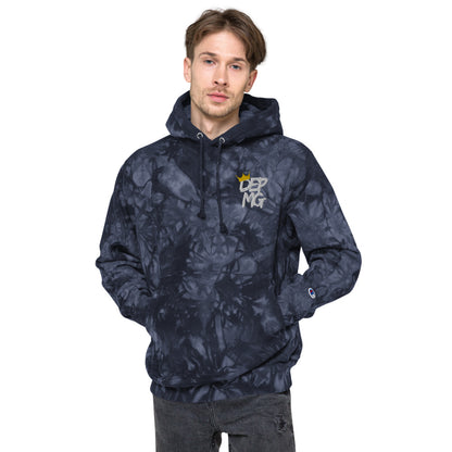 RF84U: DEPMG Crown Unisex Champion tie-dye Hoodie