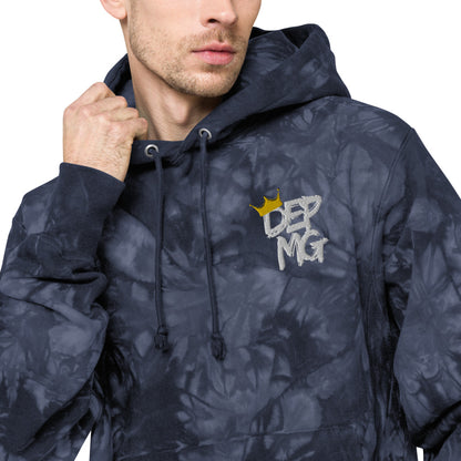 RF84U: DEPMG Crown Unisex Champion tie-dye Hoodie