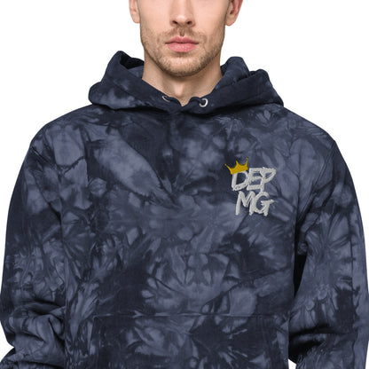RF84U: DEPMG Crown Unisex Champion tie-dye Hoodie